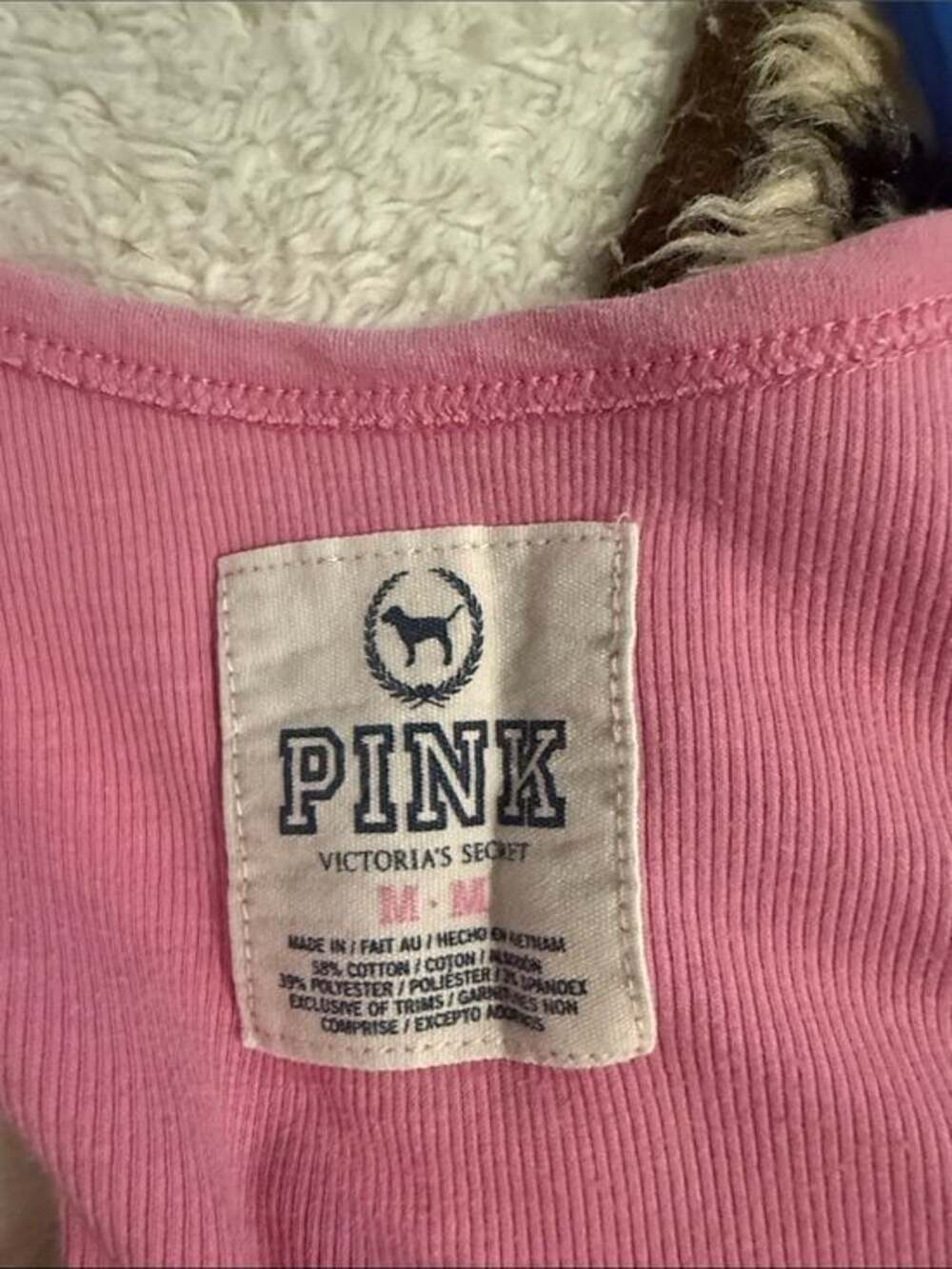 PINK Victoria's Secret Pink Scoop Neck Tank Top - Picture 2 of 2